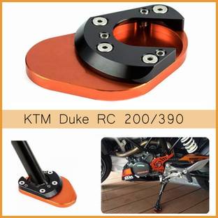 Znee Smart KTM Duke/rc CNC Aluminum Kickstand Side Stand Extension Pad Plate Power Parts Bike Side Stand