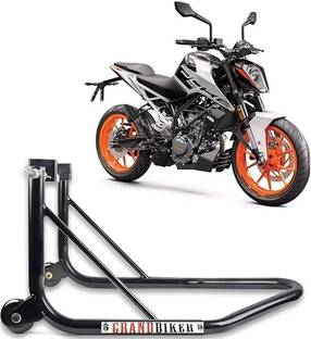 Grandbiker Rear Wheel Paddock Stand Extra Strong with Swing Arm Rest for D.u.k.e (Black) Bike Storage Stand