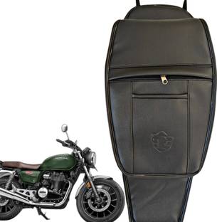 REXIN M D Liners Honda Hness CB350 premium Royal black mobile pouch tank cover CB_C Strap Honda CB Bike Tank Cover