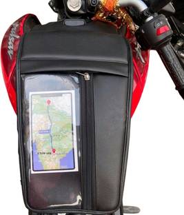 Uniware Tank Cover/Bag For N150,N160,N250,F250,P150 with Mobile Touch Pocket/Holder Strap Bajaj Pulsar Bike Tank Cover