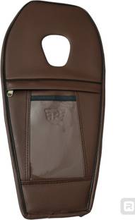 TRENDZ REXINE WORK Trendz brown Classic 350/500 , standard,electra tank strap with mobile pouch Strap Royal Enfield Classic 350, Classic 500, Classic Desert Storm, Electra EFI39, Electra, Electra Twin Spark Bike Tank Cover