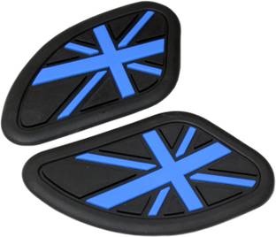 OBEROI'S TRADERS Universal For All Bike Anti Slip Silicone Thai Pad Water Resistant Sticker Blue Bike Tank Pad