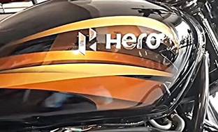 GPX GPXBike Tank Logo Silver for Compatible Hero Splendor Bike Tank Pad