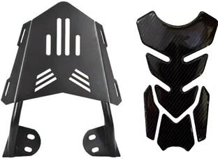 acube mart Tank Pad 7D 7DCF-1 stickers+Bajaj Pulsar NS 200 Carrier Pulsar NS 200 Black Bike Tank Pad