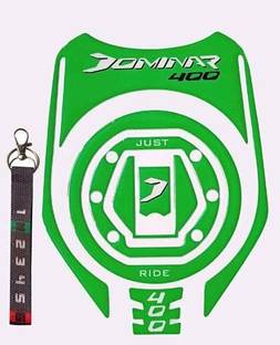 A1GRAPHIX Compatible Tank Pad combo Bajaj Dominar 400 + Keyring B Bike Tank Pad