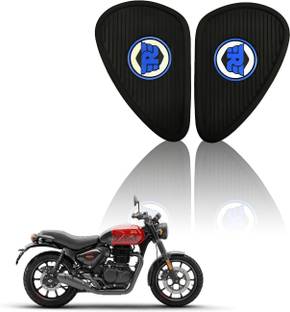 Moto Genius Silicone Tank Pads for Hunter 350 anti-Slip Scratch-Resistant | Yellow & Black Bike Tank Pad