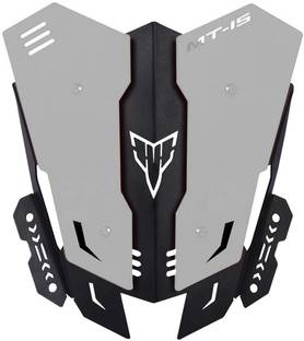 Vagary Heavy Quality Metal Visor for Yamaha MT15 (Silver) Bike Windshield