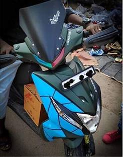 auto trends FZ LONG VISOR/WINDSHIELD Bike Windshield