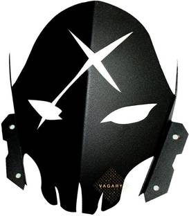 Vagary Metal Skull Design Windshield Visor/ Headlight Visor for Yamaha MT 15 Bike Windshield