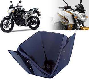 AUTO PEARL Motorcycle Black Windshield WindScreen for FZ16 Bike Windshield