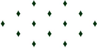Comet Busters Dark Green Diamond Shaped Basic Bindis (6mm) (BV1303) Forehead Green Bindis
