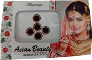 Urban Magic Bindi Designer 4 Forehead Red Bindis