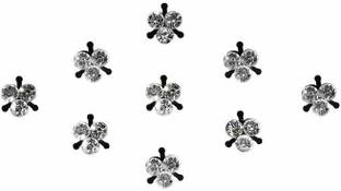 Comet Busters Diamond Collection Fancy Bindis Forehead Silver Bindis
