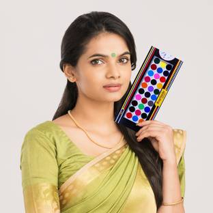 RoopNaisha Pack of 3 Cards, Size 12mm,Original Multicolor Bindis,oscar फोरहेड मल्टीकलर बिंदी