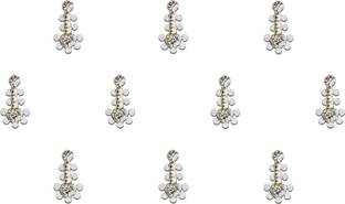 Comet Busters Handcrafted Beautiful Silver Bindi (BV874) Forehead Silver Bindis
