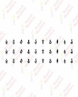 Comet Busters Different Designs Fancy Black Bindis Women, Ladies, Brides, Girls Black Bindis