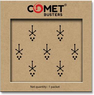 Comet Busters Traditional Style Black Bindis (BIN1039) Forehead Black Bindis