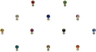 Comet Busters Tiny Multicolor Stone Bindi with Diamond Dot (BV1631) Forehead Multicolor Bindis
