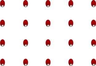 Comet Busters Red Oval Bindi for Women With Stone (5mm) (BV1442) Forehead Red Bindis