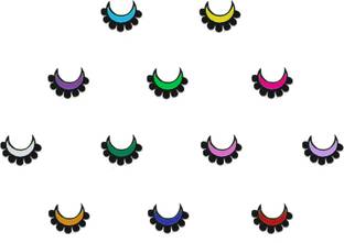 Comet Busters Moon Shaped Multicolored Bindi (BV408) Forehead Multicolor Bindis