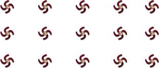 Comet Busters Fancy Maroon Swastik Design Bindi With Stone (7mm) (BV1149) Forehead Maroon Bindis