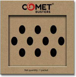 Comet Busters Handcrafted Oval Traditional Black Bindi (7 mm) (BV315) Forehead Black Bindis