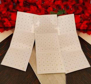 VAMA White Diamond Stone daily use Kumkum bindiya forehead sticker bindi(Pack of 270) Forehead White Bindis