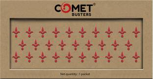 Comet Busters Handcrafted Trendy Red Bindis For Women(13mm)(BV2407) Forehead Red Bindis