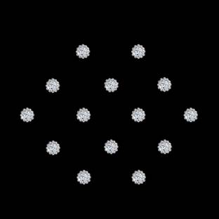 Comet Busters Diamond Collection Silver Dot Bindi (4.5mm) Forehead Silver Bindis