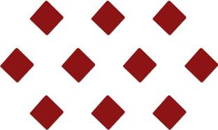 Comet Busters Handcrafted Red Square Bindis (5mm) (BV1193) Forehead Red Bindis