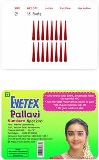 Eyetex Pallavi Sticker Kumkum Forehead Maroon Bindis
