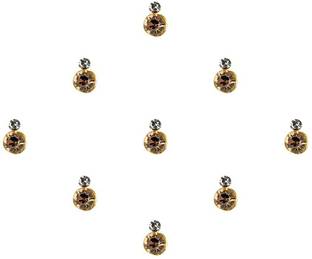 Comet Busters Gold Stone Bindi with Diamond Dot (BV1627) Forehead Gold Bindis
