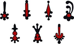 Comet Busters Fancy Maroon Bindi (BV352) Forehead Maroon Bindis