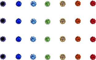 Comet Busters Fancy Multicolor Diamond Dot Bindi For Women (BV211) Forehead Multicolor Bindis