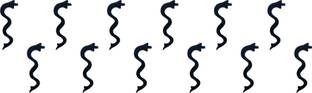 Comet Busters Designer Snake Shaped Black Bindi (BV269) Forehead Black Bindis