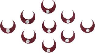 Signature Velvet Moon Stone Design Women Multicolor Bindis