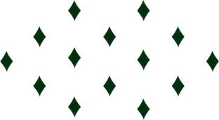 Comet Busters Dark Green Diamond Shaped Basic Bindis (6mm) (BV1303) Forehead Green Bindis