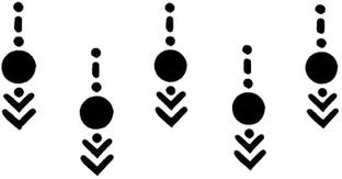 Comet Busters Traditional Long Black Bindis forhead Black Bindis