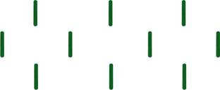 Comet Busters Handcrafted Dark Green Line Bindis (10mm) (BV1297) Forehead Green Bindis