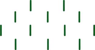 Comet Busters Handcrafted Dark Green Line Bindis (8mm) (BV1298) Forehead Green Bindis