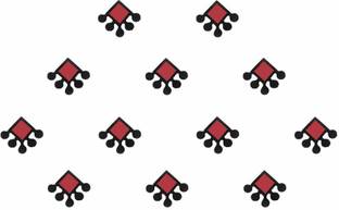 Comet Busters Square Traditional Maroon Bindi (BV282) Forehead Maroon Bindis