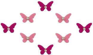 Comet Busters Beautiful Pink Butterfly Bindi With Stone (6mm) (BV1612) Forehead Pink Bindis