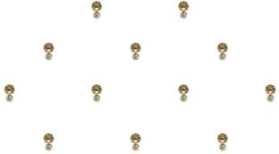 Comet Busters Gold Stone Bindi with Diamond Dot (BV1628) Forehead Gold Bindis
