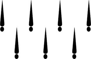 Comet Busters Beautiful Black Tilak Bindi With Dot (BV918) Forehead Black Bindis