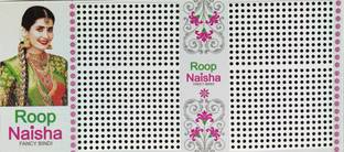 RoopNaisha Pack of 3 Cards, Black Dot SMALLEST Forehead Black Bindis