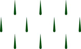 Comet Busters Handcrafted Dark Green Basic Long Tilak Bindis (13mm) (BV1286) Forehead Green Bindis