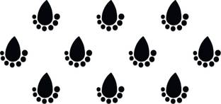 Comet Busters Fancy Black Bindi For Women (BV065) Forehead Black Bindis