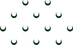 Comet Busters Handcrafted Dark Green Moon Bindis (5mm) (BV1293) Forehead Green Bindis