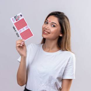 RoopNaisha Pack of 3 cards,Size 6mm,RED Original Bindis Forehead Red Bindis