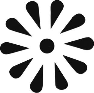 Comet Busters Traditional Black Tear Drop Bindis (10mm) (BV1489) Forehead Black Bindis